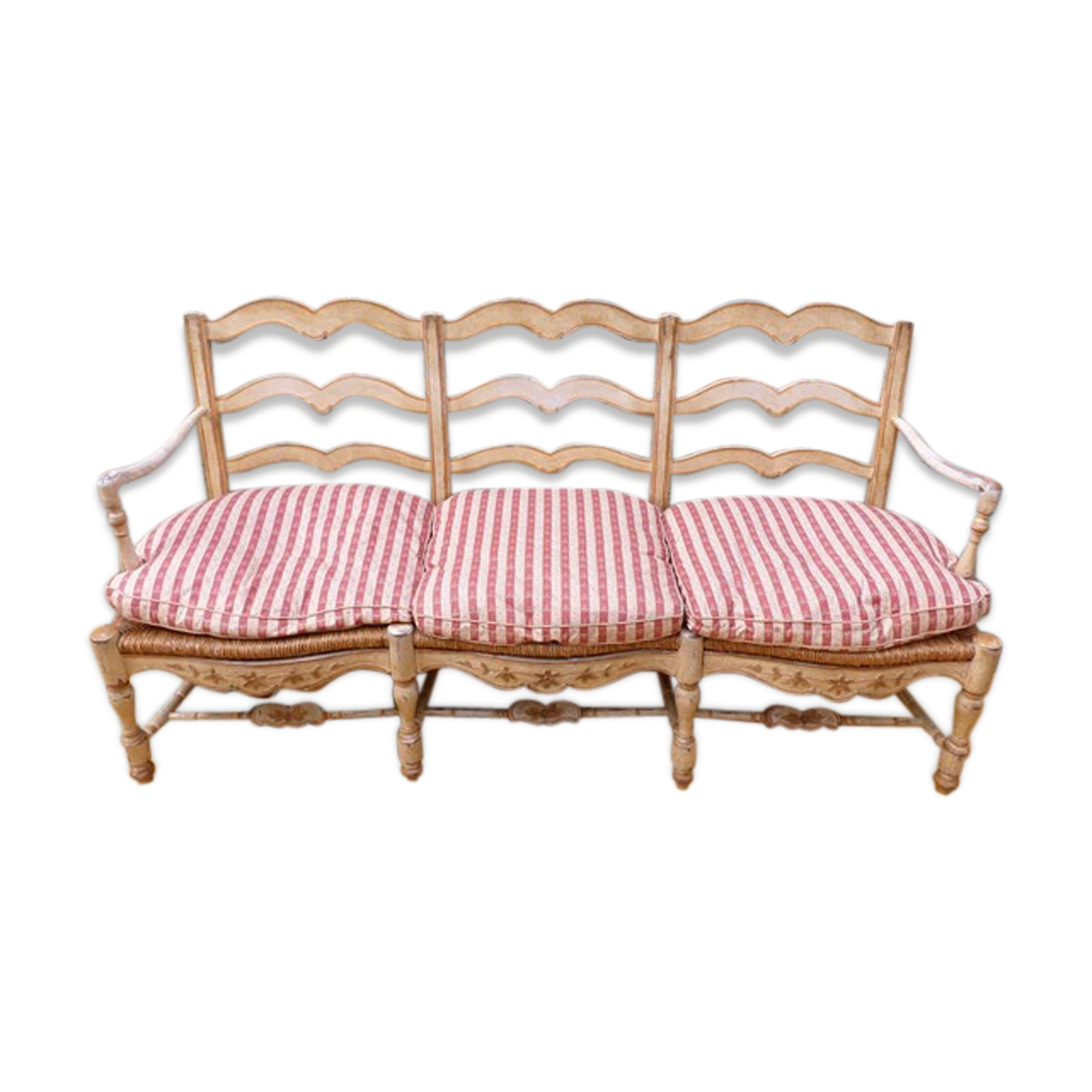 Radassier  Provençal en bois canapé banquette