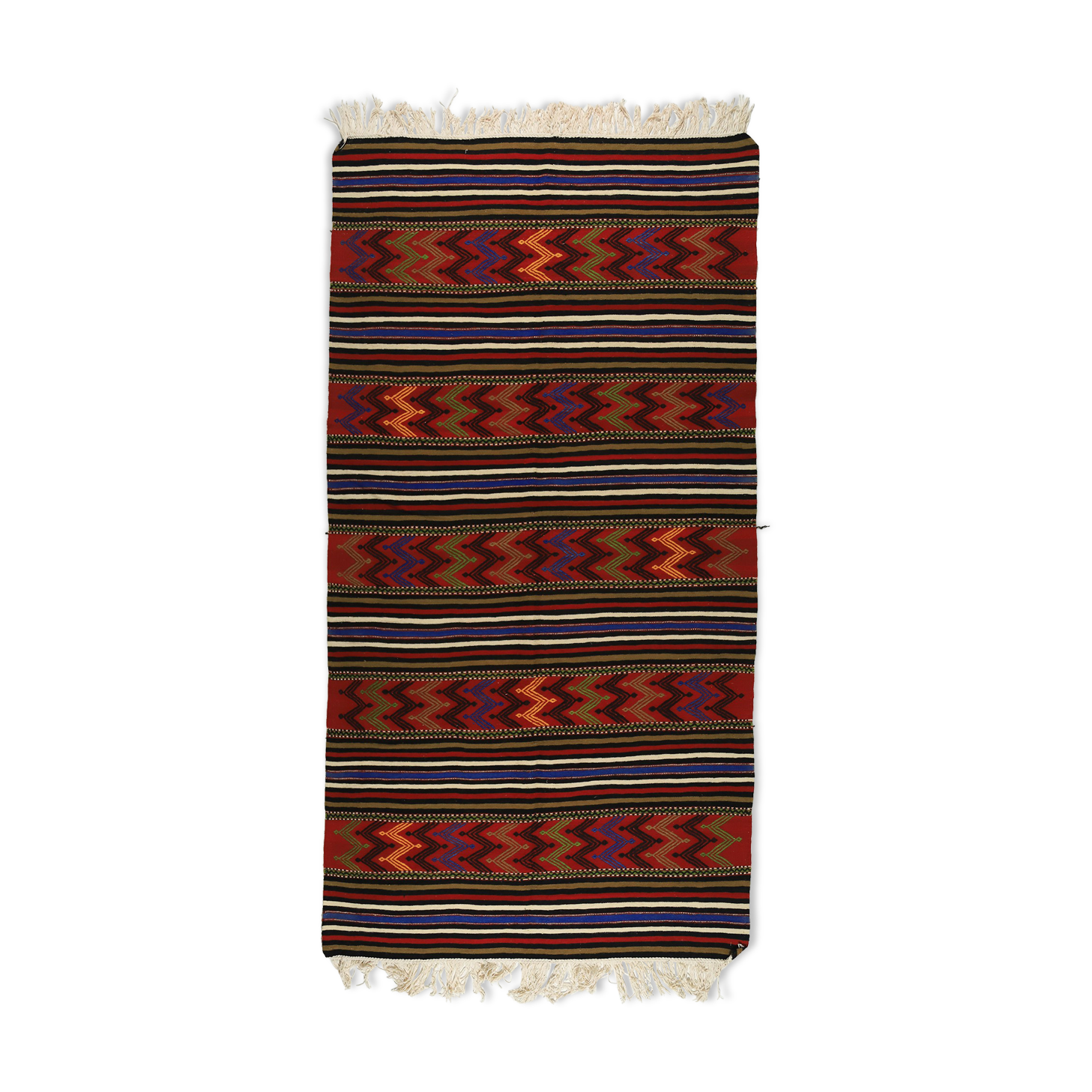 Tapis kilim anatolien fait à la main 286 cm x 148 cm