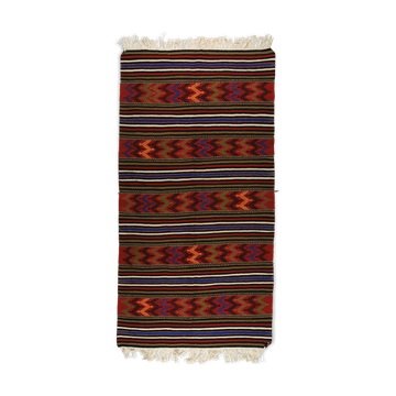Anatolian handmade kilim rug 286 cm x 148 cm