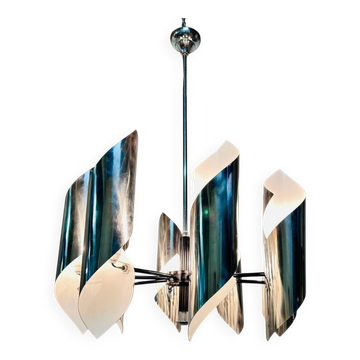 Lampadario vintage moderno, anni '70