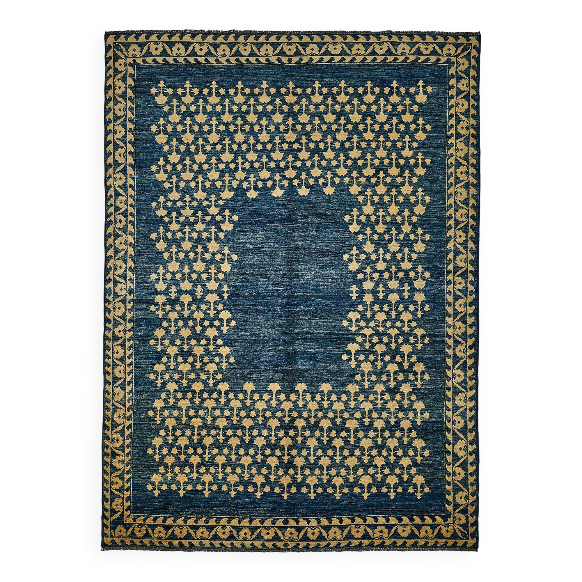 Turkish Handknotted Wool Oushak Rug 253 cm x 344 cm