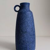 Mid-Century Ceramic Jug Vase by Ceramano, Blue Glaze, West Germany
