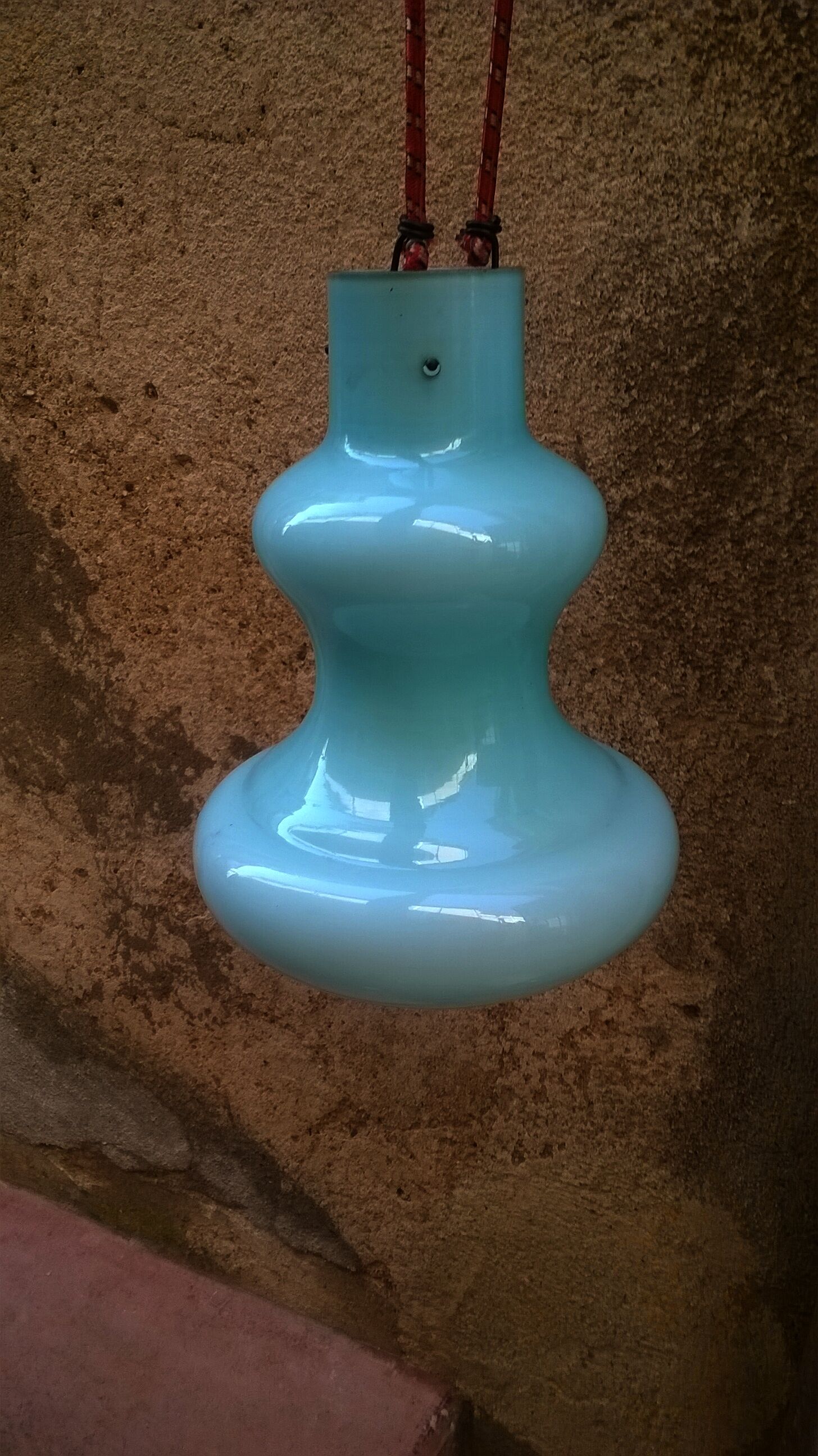 Vintage opalin hanging lamp
