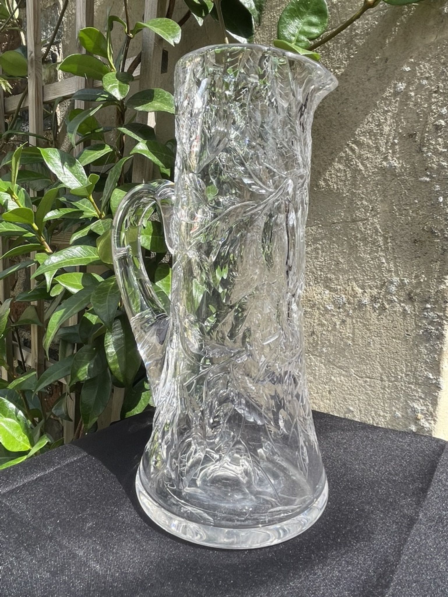 Lemonade pitcher – Blown and cut crystal - Vintage