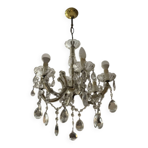 Lustre ancien pampilles - murano