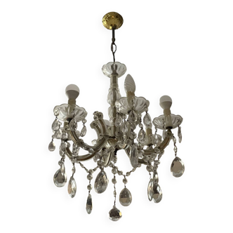 Antique Murano 5-branch tassel chandelier
