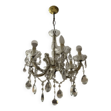 Antique Murano 5-branch tassel chandelier