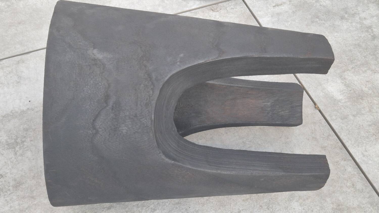 Burnt wood stool shou sugi ban