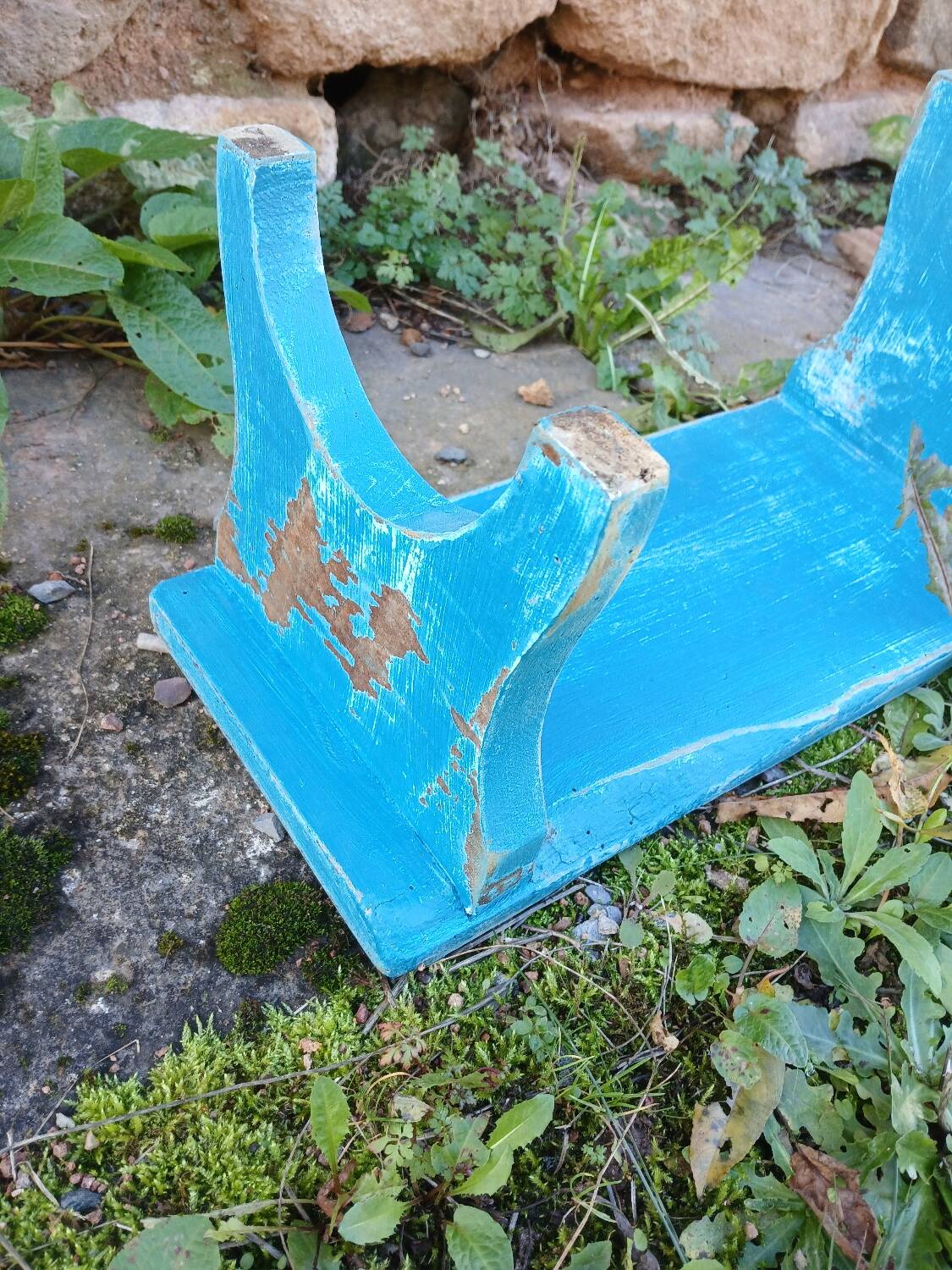 Old wooden stool / step stool