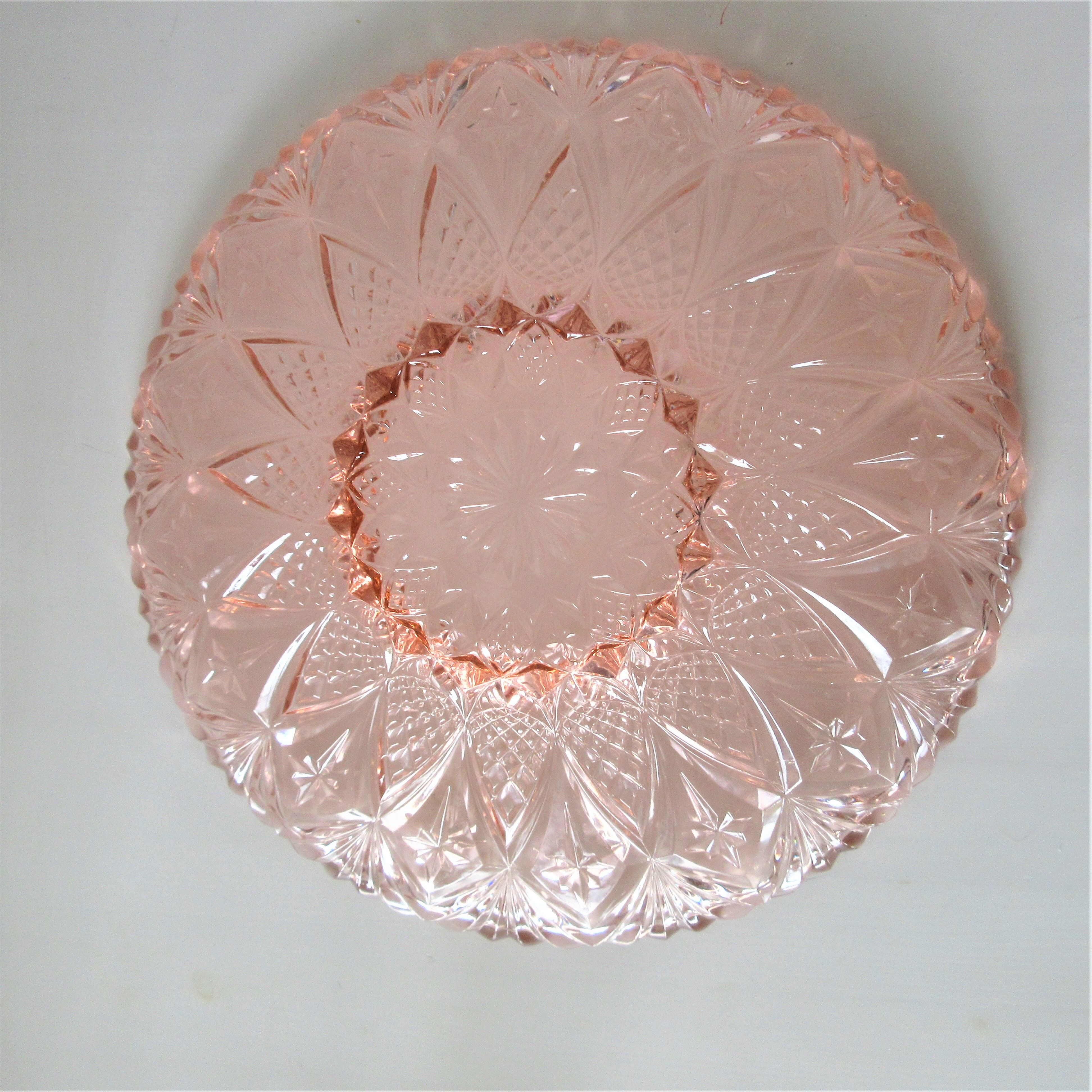Vintage pink fruit cup