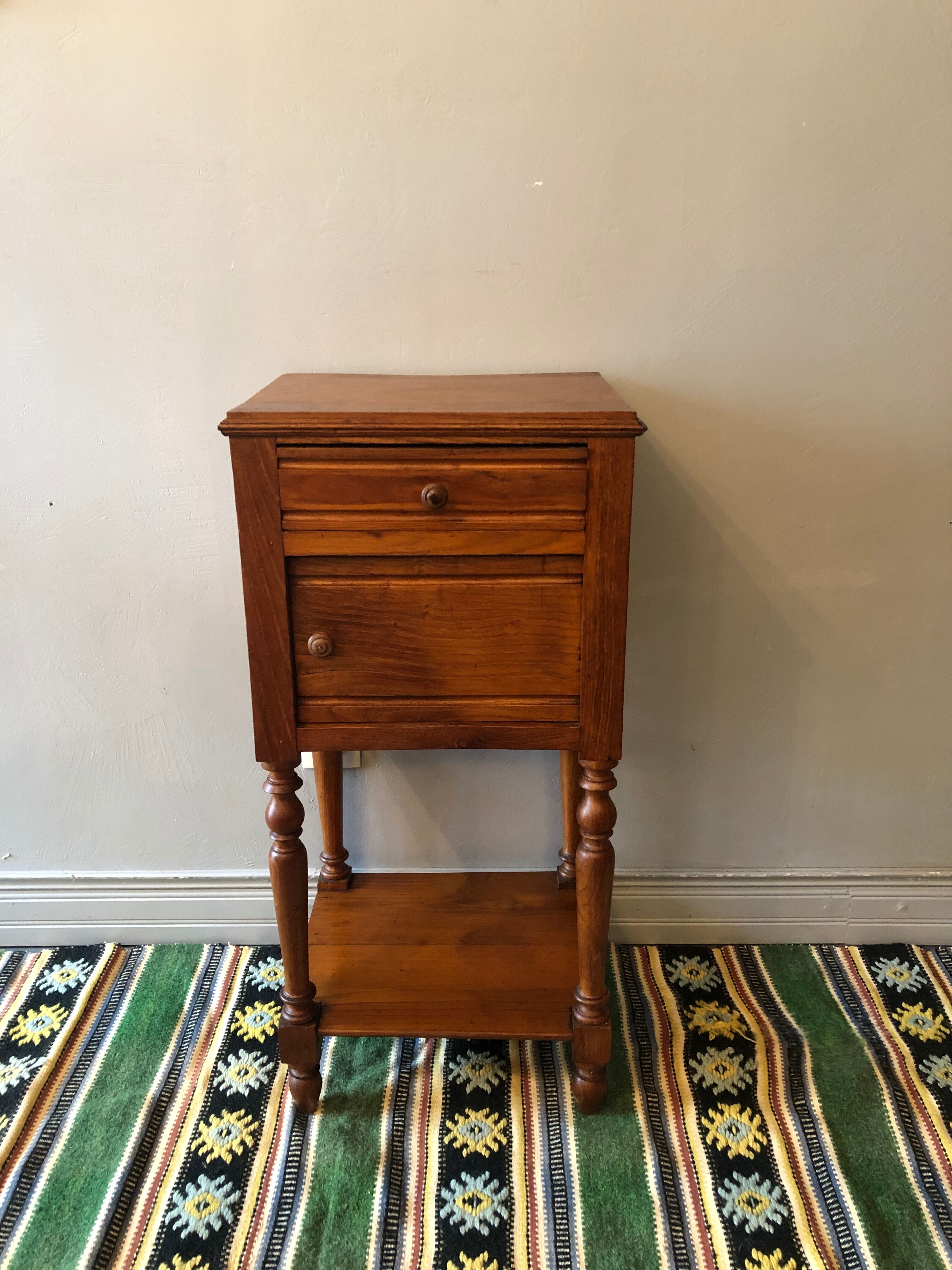 Old oak bedside table