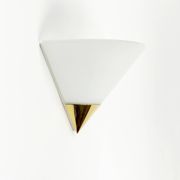 Pair of Mid-Century Modern Opaline Glass Wall Lights/Sconces from Limburg, Germany, 1970s