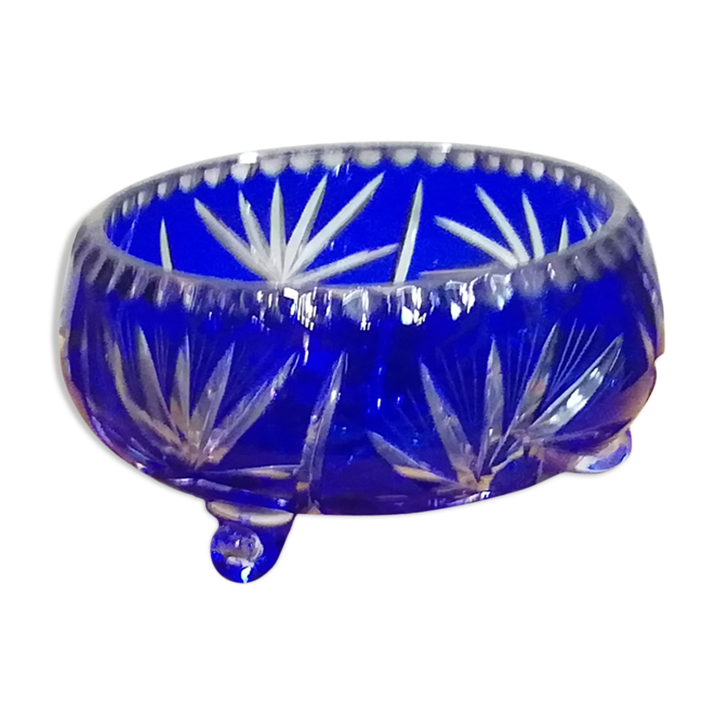 Bowl in blue crystal