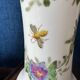Pair of antique painted opaline vases from the early 19th century.
