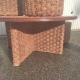 Table basse et 4 tabourets