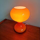 Space Age table lamp in orange glass, Massive, 1960