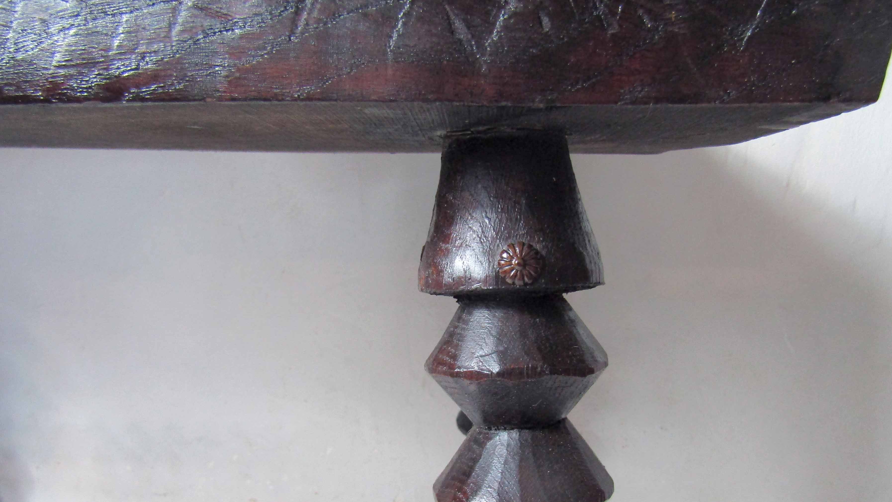 Breton folk art stool