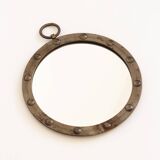 Circular metal porthole mirror, 1950s/60s