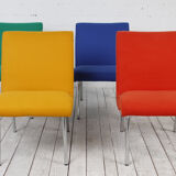 Fauteuil Vostra vert conçu par Jens Risom pour Walter Knoll