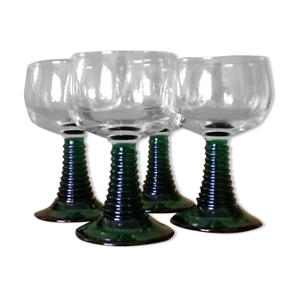4 Alsace wine glasses, ARC France