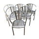 Lot of 5 vintage garden chairs