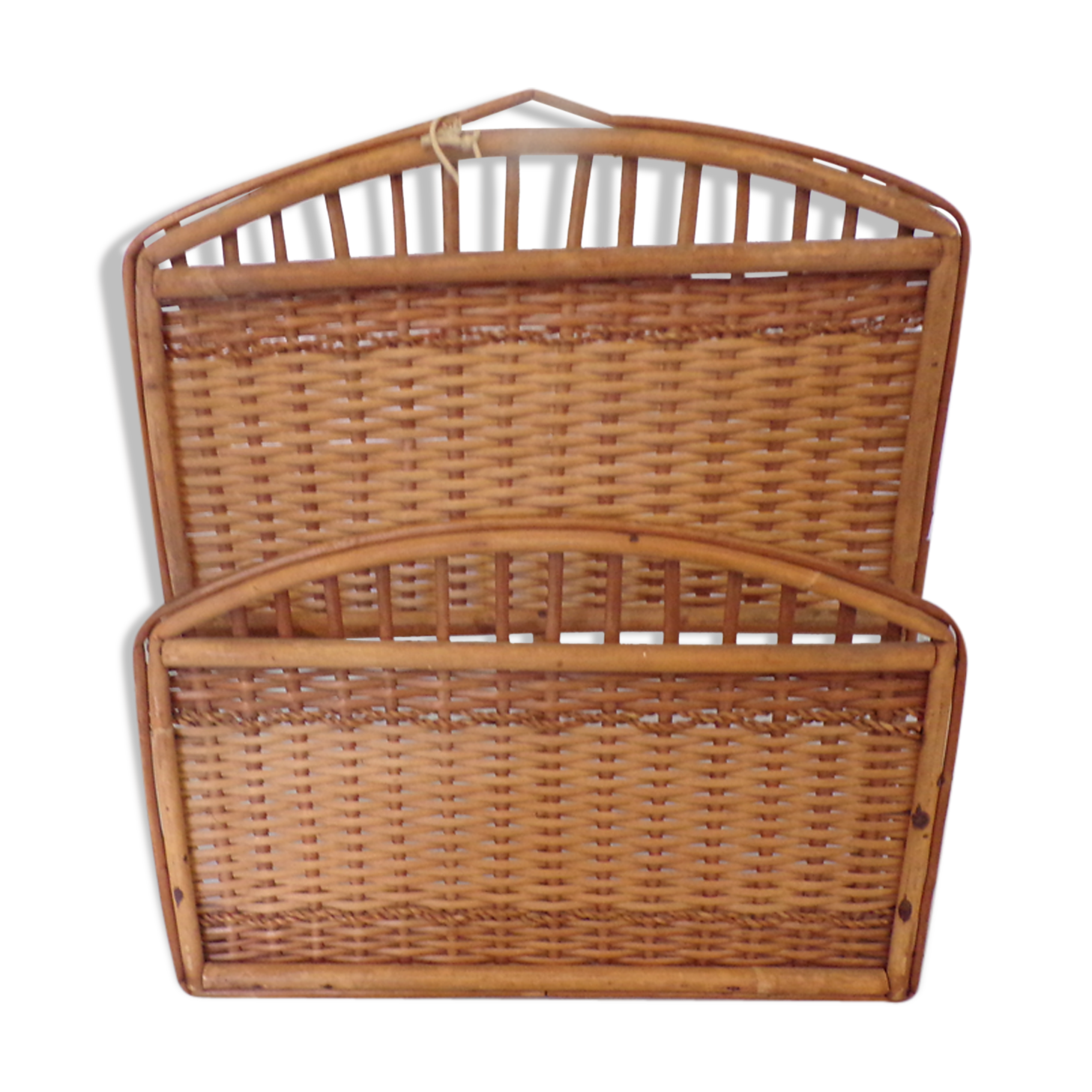 Rack letter old wicker