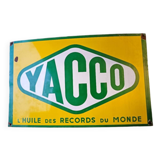Old Yacco enameled plate