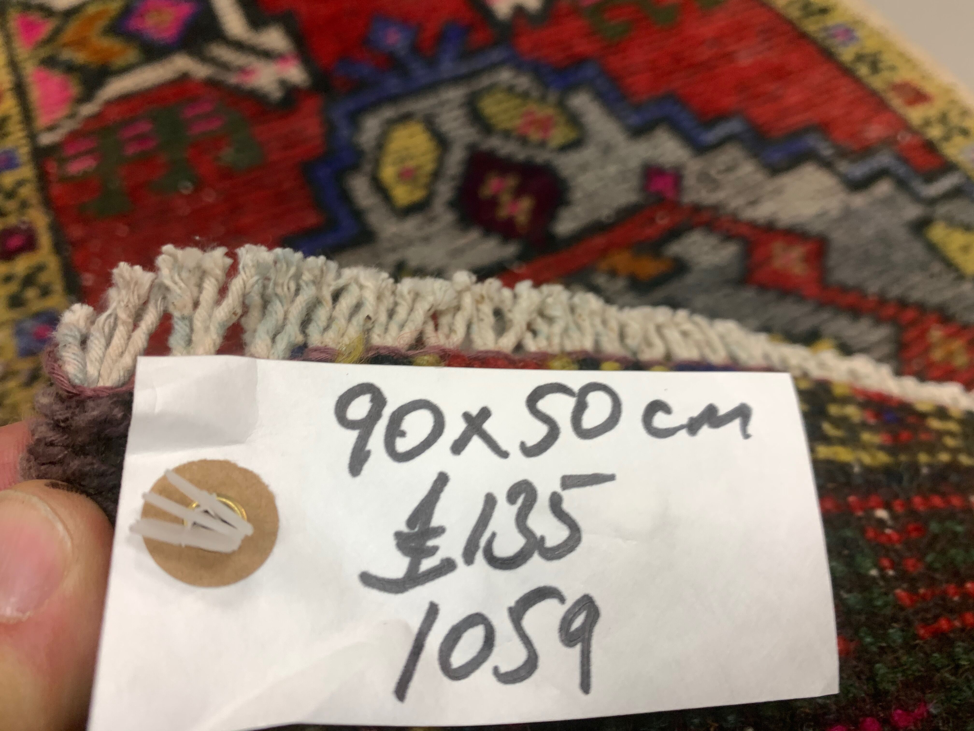 Turkish rug 90x50 cm