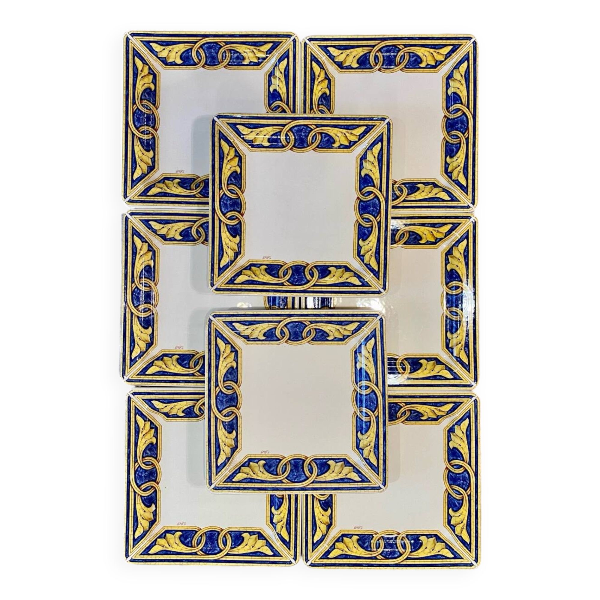 Lot de 8 assiettes Impero par Tiffany Boutique