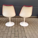 6 original vintage Knoll Tulip chairs by Eero Saarinen