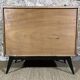 Vintage Chest of Drawers 50's Light Oak Compass Feet 4 Drawers Restyled