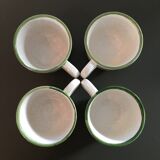 Lot of 4 flowery cups