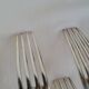 12 silver-plated metal forks Boulenger table cutlery