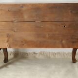 Coffin commode in walnut, Louis XV style, 20th century.