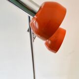 Lampadaire DBGM 2 lumières orange et chrome années 70