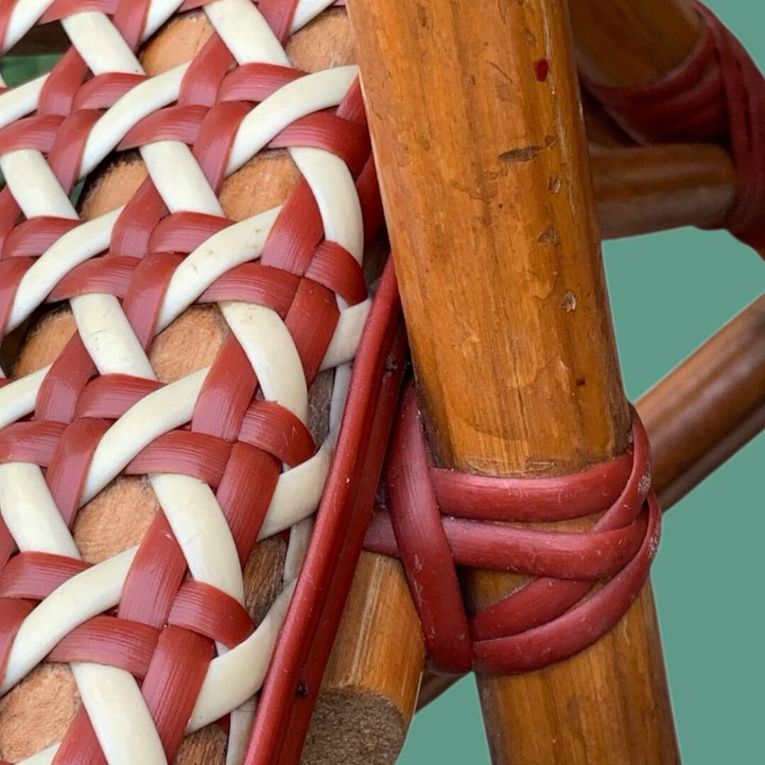 Paire d’anciennes chaises de bistrot terrasse