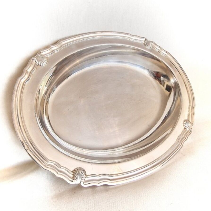 Vintage metal tray silver gallia christofle
