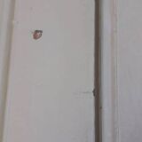 Pair of cupboard doors and old woodwork frame
