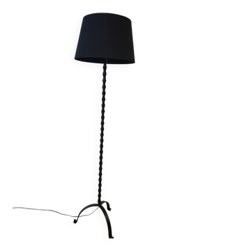 Lampadaire brutaliste fer forgé