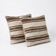 Set of 2 vintage kilim cushion covers 61x61 cm
