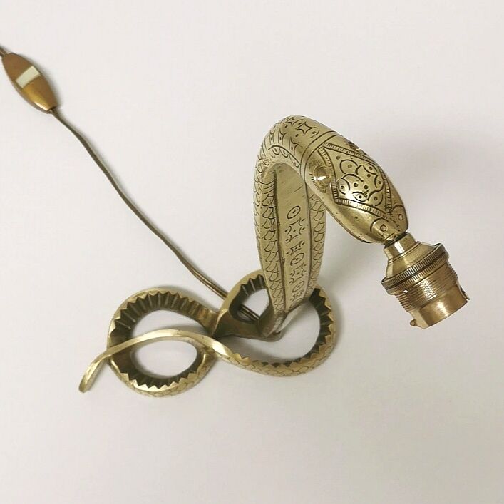 Bronze cobra lamp, 1950