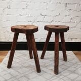 Brutalist tripod stools