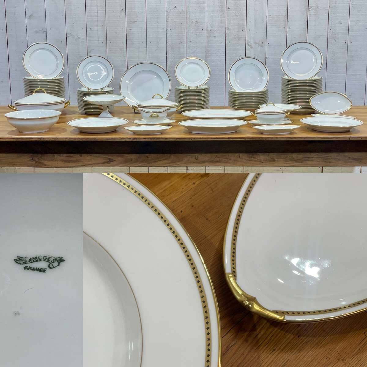 Service en porcelaine de Limoges - 107 pièces - années 1960