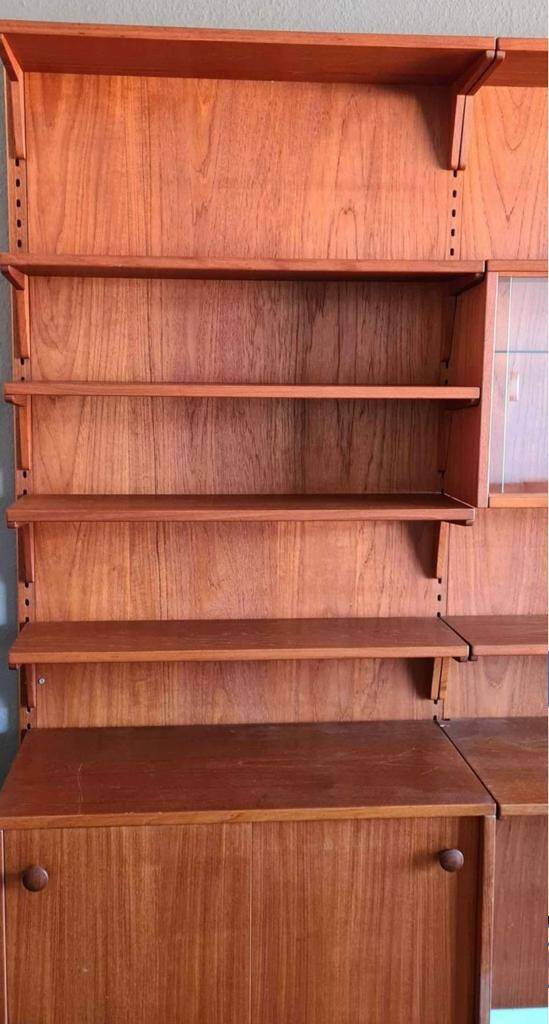 Vintage Teak Wall Unit Nils Jonsson for Troedes Bjärnum