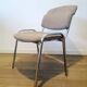 Chaise de bureau en tissu et alu