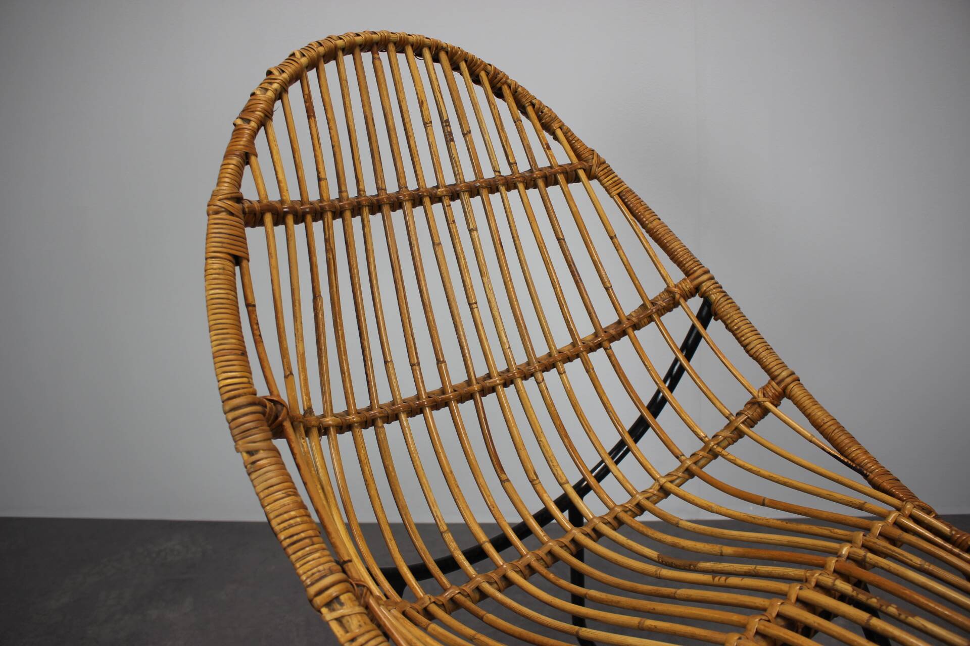 Rattan Lounge Chair by Uluv for Alan Fuchs, Czechoslovakia, 1960s