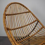 Rattan Lounge Chair by Uluv for Alan Fuchs, Czechoslovakia, 1960s