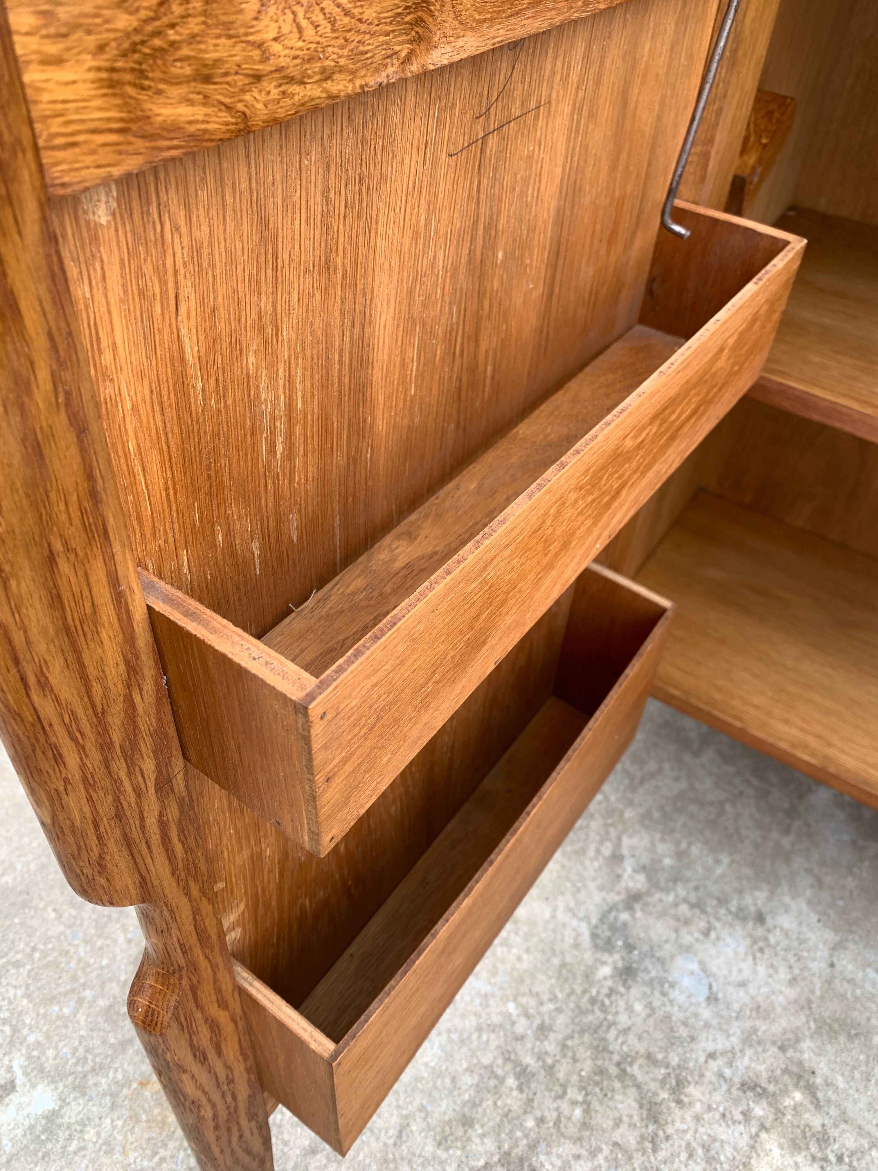 Wooden office or secretary Raclem, 1950