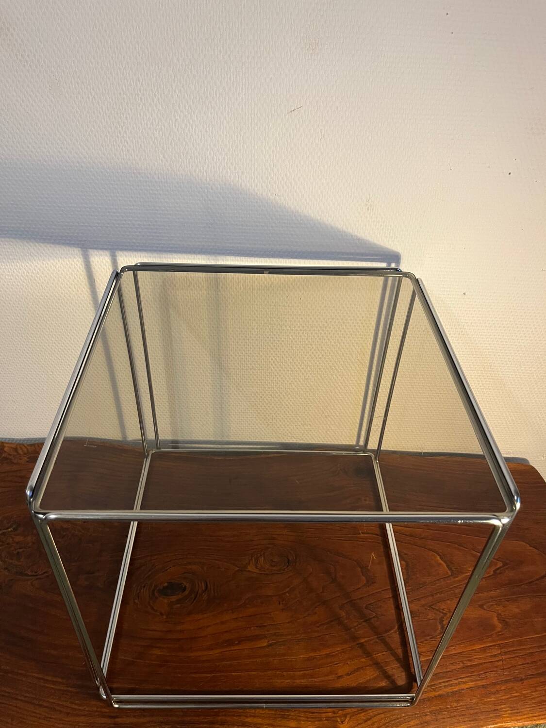 Isosceles sofa side table by Max Sauze