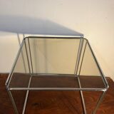 Isosceles sofa side table by Max Sauze